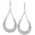New! Kenneth Cole Silvertone Horseshoe Drop Dangle Earrings