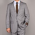 Giorgio Fiorelli Men's Gray Plaid Suit