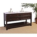 Granite Top 68-inch Double Sink Bathroom Vanity