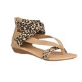 Neway by Beston Women's 'Heida-01' Beige Gladiator Sandals