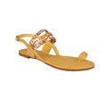 Neway by Beston 'Halona' Women's Yellow Toe-Loop Sandals