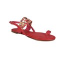 Neway by Beston 'Halona' Women's Red Toe-Loop Sandals