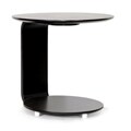Woodard Dark Brown Wood C-shaped End Table