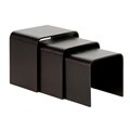 Hardin Dark Brown Modern Nesting Tables (Set of 3)