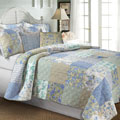 Vintage Jade 5-piece King-size Quilt Set
