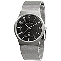 Skagen Men's Black Dial Stainless Steel Watch