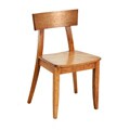 Emily New Oak Wood Dining Chairs (Set of 2)