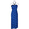 Batik Gecko Blue/Black Sarong (Indonesia)