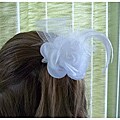 Just Girls White Rose Clip