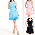 Evanese Women's Triple Layered Mini Dress