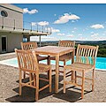 Hartford 5-piece Teak Bar Set