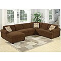Linda Mocha Brown Sofa Set