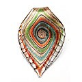 New! Bleek2Sheek Murano Glass Gold, Red, Blue & Green R