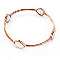 New! ELYA Designs 18k Rose Goldplated Coin Shell Bangle