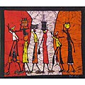 'The Days Catch' Batik Wall Hanging (Mozambique)