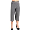 Stanzino Women's Charcoal Plus-size Cropped Pants