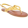 Riverberry Women's 'Morris' Yellow Braided Thong Sandals