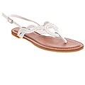 Riverberry Women's 'Morris' White Braided Thong Sandal