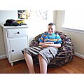 Ahh Products Woodland Camouflage Fleece Washable Bean Bag Chair
