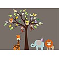 Nursery Wall Art Safari Animal Tree Wall Decal Set