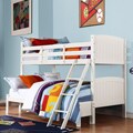 Armidale White Beadboard Twin Full Bunk Bed