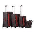 Nautica Downhaul Classic Grey/ Red 4-piece Luggage Set