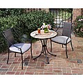 Terra Cotta 3-piece Tile Top Bistro Set