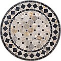 Home Styles Tan/Black Marble Tile Top Bistro Table