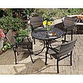 Stone Harbor 5-piece Slate Dining Set with Newport Chairs