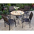 Valencia Terra Cotta Newport Chair 5-piece Dining Set