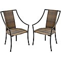 Laguna Synthetic-weave Arm Chairs (Set of 2)