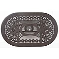 Home Styles Malibu Cast Aluminum Taupe Outdoor Dining Table