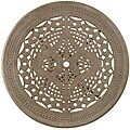 Home Styles Malibu Cast Aluminum Taupe Outdoor Dining Table
