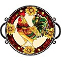 Joan Baker Hand Painted Rooster Tray