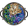 Joan Baker Hand Painted Peacock Tray