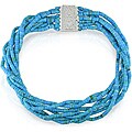 Turquoise Bead Multi-strand Necklace (18-inch)