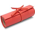 Morelle Tara Coral Leather Jewelry Roll