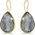 22k Goldplated Silver 40ct TGW Rutilated Quartz Earrings