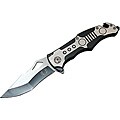 Defender 8-inch Black/ Silver Spring-assisted Tactical Pocket Knife