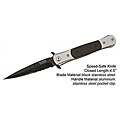 Defender 8-inch Black/ Silver Spring-assisted Folding Pocket Knife