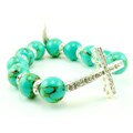 Pretty Little Style Turquoise Cross Bracelet