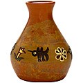 Decorative Ceramic 'N' Bottle Vase (Peru)