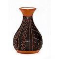 Decorative Ceramic 'H' Bottle Vase (Peru)