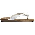 A2 by Aerosoles Women's 'Torchlight' White Patent Thong Sandals