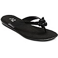 A2 by Aerosoles Women's 'Torchlight' Black Patent Thong Sandals