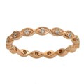 New! 10k Rose-gold 1/5ct TDW Diamond Eternity Stackable Band Ring (H-I, I2)