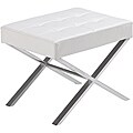 Sunpan White Mercer Bench
