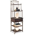 Bordeaux Espresso Finish Media/ Audio Pier Cabinet