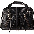 Fossil Black Monika Leather Shopper Tote