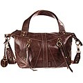 Fossil Brown Monika Small Convertible Leather Satchel